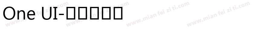 One UI字体转换